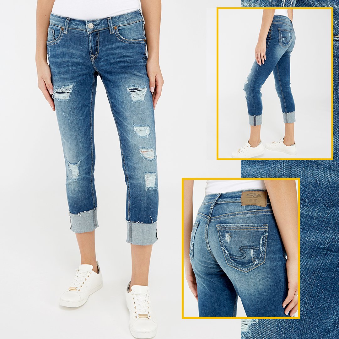 bootlegger silver jeans