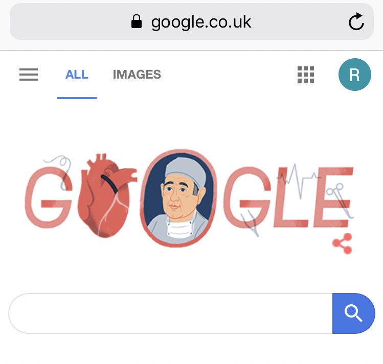 Rahee1991's tweet photo. Highly recommend clicking on the google doodle - today dedicated to Rene Favaloro, the surgeon who pioneered cardiac bypass surgery. Fascinating and tragic story. https://t.co/JVgTzdgjZd