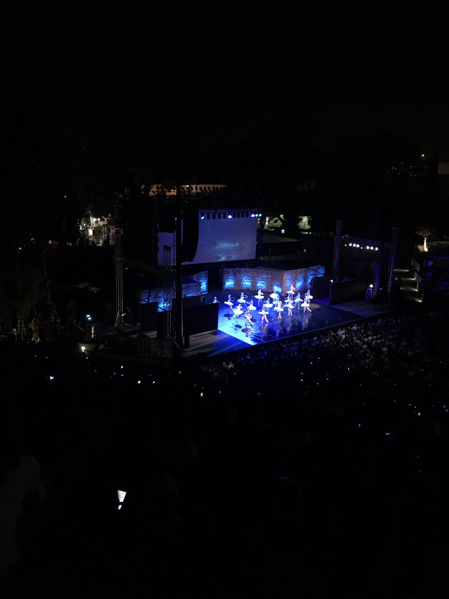 Roman theatre Carthage - extraordinary setting to watch 🦢 lake! <a href="/spbtofficial/">Санкт-Петербургский Театр Балета</a> first performance in Africa. Thank you <a href="/Carthage_Fest/">Carthage Festival</a> Tunis! #ballet
