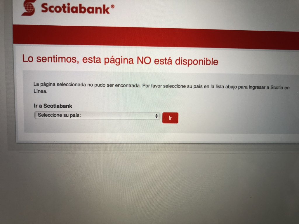 Todo el@día sin poder accesar a tu plataforma <a href="/ScotiabankMX/">Scotiabank en México</a>