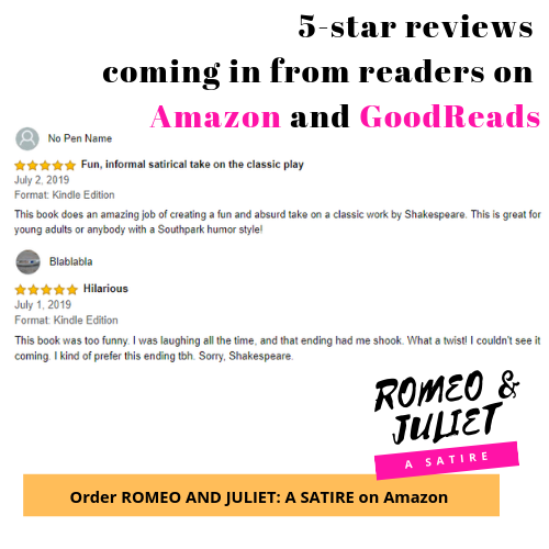 rjsatire's tweet photo. Here they are: 5-star #reviews from #booklovers who are enjoying #ROMEOANDJULIET #mashup version with #manga illustrations on #Amazon and #GoodReads at https://t.co/1AVjJT7mpW! https://t.co/49lclx4YiX