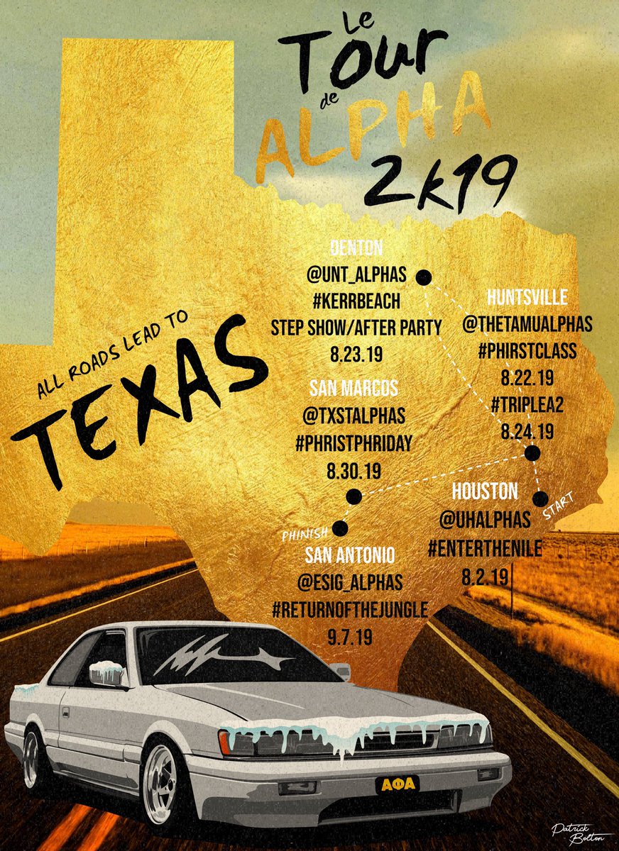 UHALPHAS's tweet image. Le Tour de Alpha is back ! Mark your calendars your Texas Alphas got you covered ! #TexasAlphaTour2k19 

First stop #EnterTheNile !
