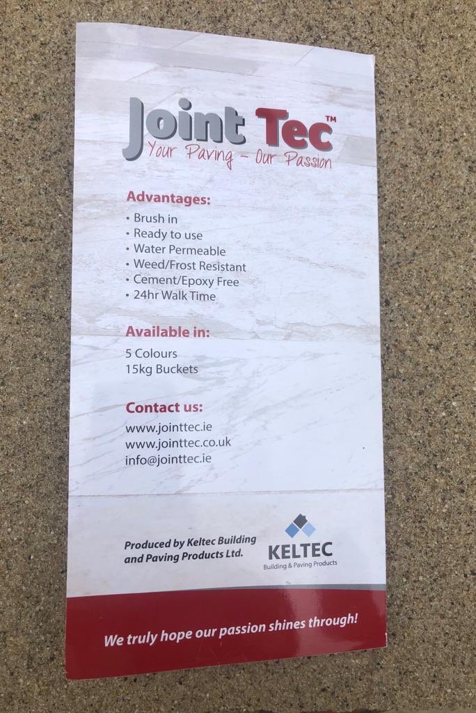 New brochures now available with our new colour pitch black included. jointtec.co.uk
If you are a Builders merchant interested in becoming a stockist of our products or a contractor who would like further details please email adrian@jointtec.co.uk