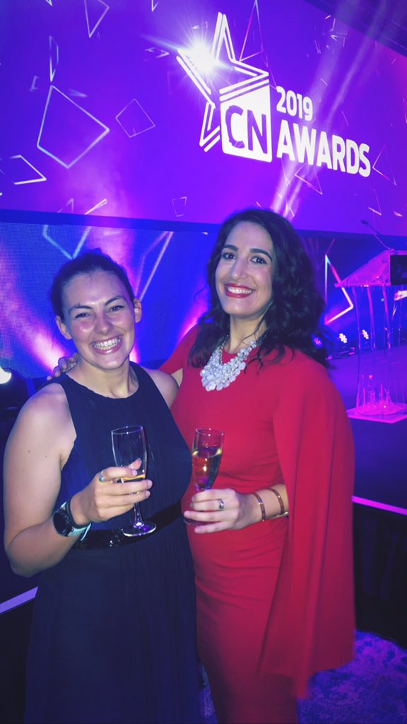 LucileKamar's tweet photo. Great evening at #CNAwards with @elliemp86113287. Shortlisted for #diversity @Lendleaseuk good luck to all the nominees! https://t.co/EhEHpdrVlq