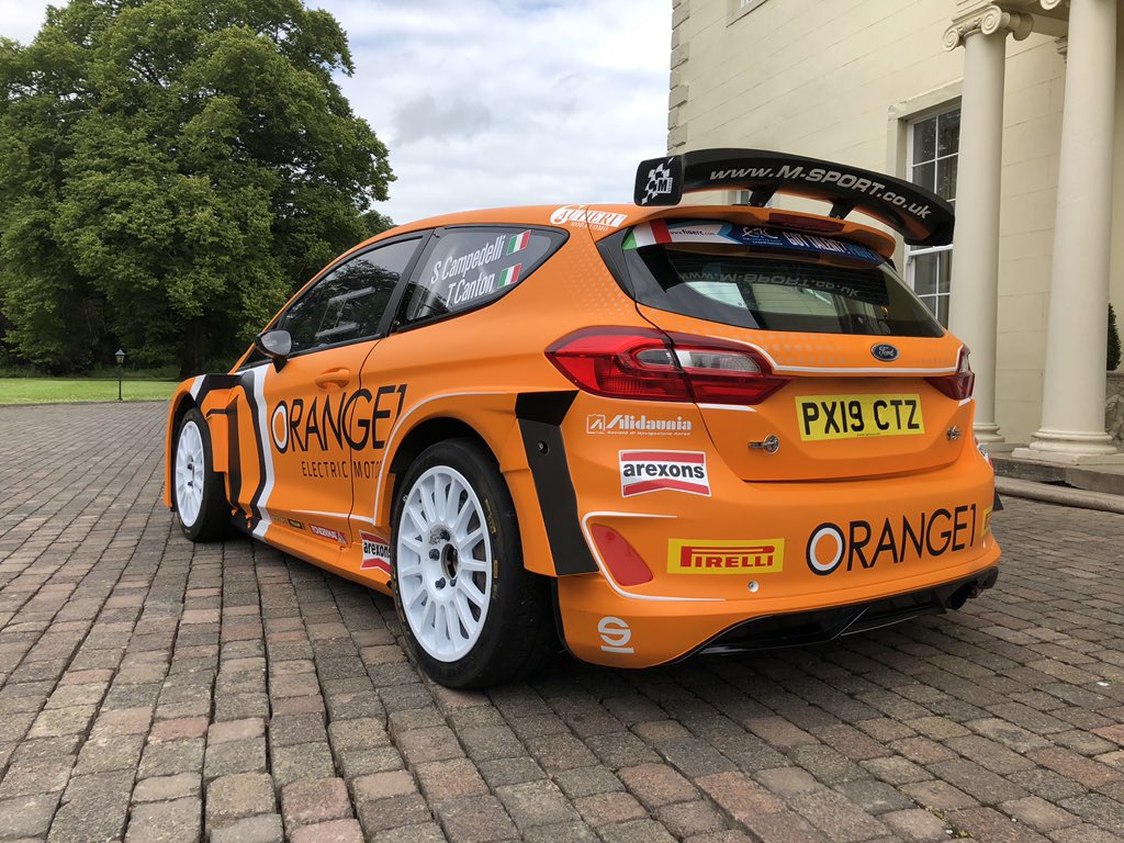 SimoCampedelli's tweet photo. We’re so glad to get it for Rome. Thank you to @Orange1Racing and @MSportLtd to give us the opportunity to be behind the wheel for the @FIAERC debut in the new @forditalia fiesta R5
@arexonsitalia 
@pirellisport https://t.co/2Qhrepr6tw