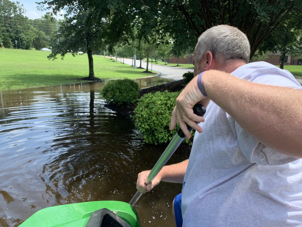 codyraper's tweet photo. Matt Ingram is going beyond clearing the drains @RaidersCMS. #GoBeyondCCS @mattingram63 @7thCms https://t.co/gtMsI04Wdf
