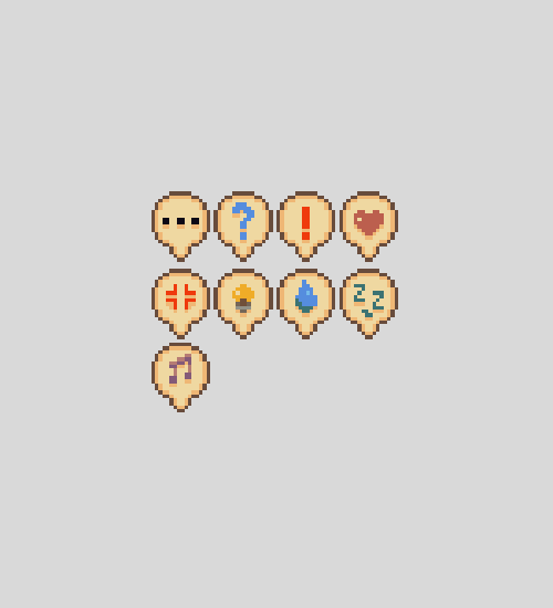 NoHumanzA's tweet photo. Classic RPG emotes for Freyr.✨😀

#pixelart | #ドット絵 | #gamedev | #indiedev | #indiegame https://t.co/KPbQupVQGe