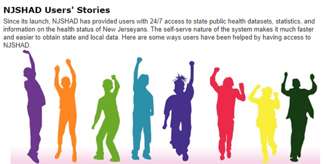NJDeptofHealth's tweet photo. @CDC_EPHTracking A8: We share success stories online! Check them out here: https://t.co/4seYT9ICT4 & https://t.co/6cqdZTRqe9 #TrackingChat #BeyondData #NJTracking #WeTrackThat https://t.co/VRqR3ga11v