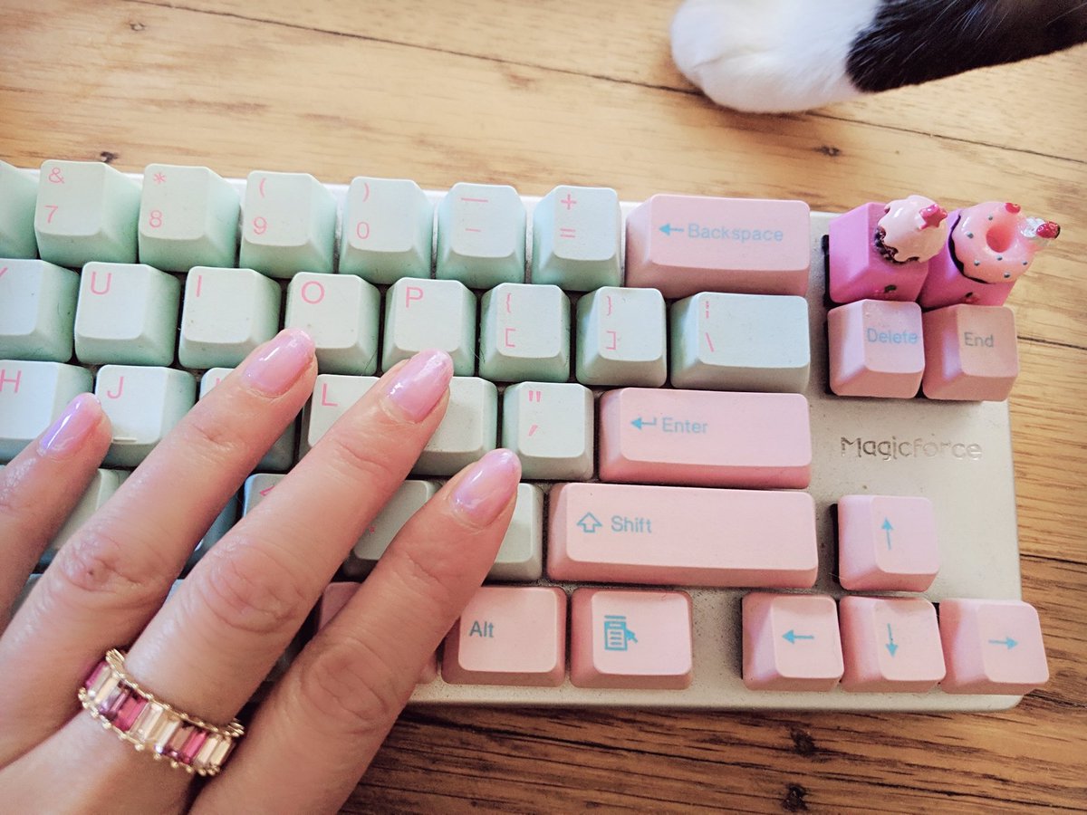 girlie_mac's tweet image. My #coderclaws (and paws) 💅⌨️
