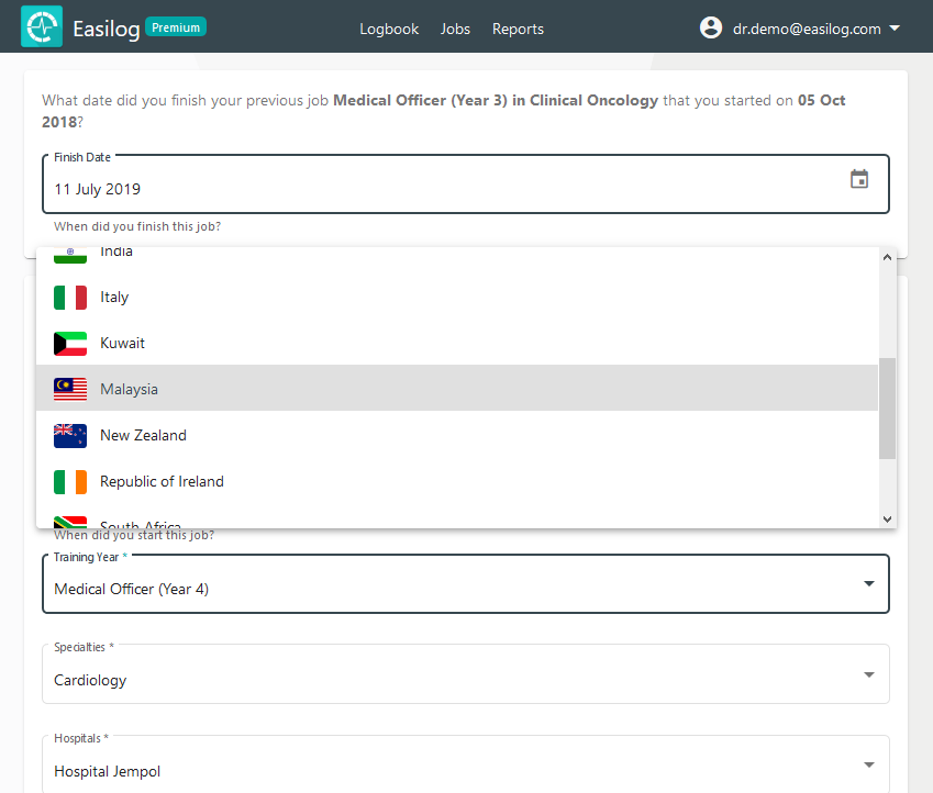 logitbox's tweet image. Following a request from @IASSSoc we've added #Malaysia to our #medical #logbook app at easilog.com #MedEd