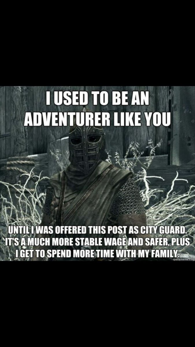 In this economy, you keep a watchmen gig if you have one.