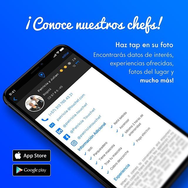 TouchefApp's tweet photo. Ahora puedes saber más de nuestros chefs 👩‍🍳👨‍🍳 https://t.co/BiadxezkEj https://t.co/KOpNpww4eJ