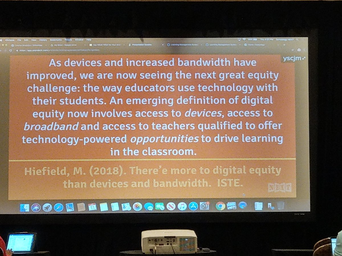 CurreyPip's tweet photo. This is why teachers @SACSLearn are working hard to develop our technology skills. We want to make sure students have digital equity. What do you think? #SchoologyNEXT https://t.co/gtAxt58TdX