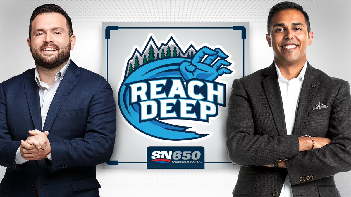 Sportsnet650's tweet photo. It's time for #ReachDeep with @DanRiccio650 and @RandipJanda!
1:30 - @SaraCivian #Ferland
2:00 - @ShaneOBrien55 #Canucks
3:00 - @the_Zubes #NHL #OfferSheets #LetsGoBlueJays
💬650650
📞604-280-0650
📡96.9 HD 3
📱 https://t.co/mDLZc4njsd
🎧 https://t.co/n5XiyhyvA3 https://t.co/q4FQbcrH1B
