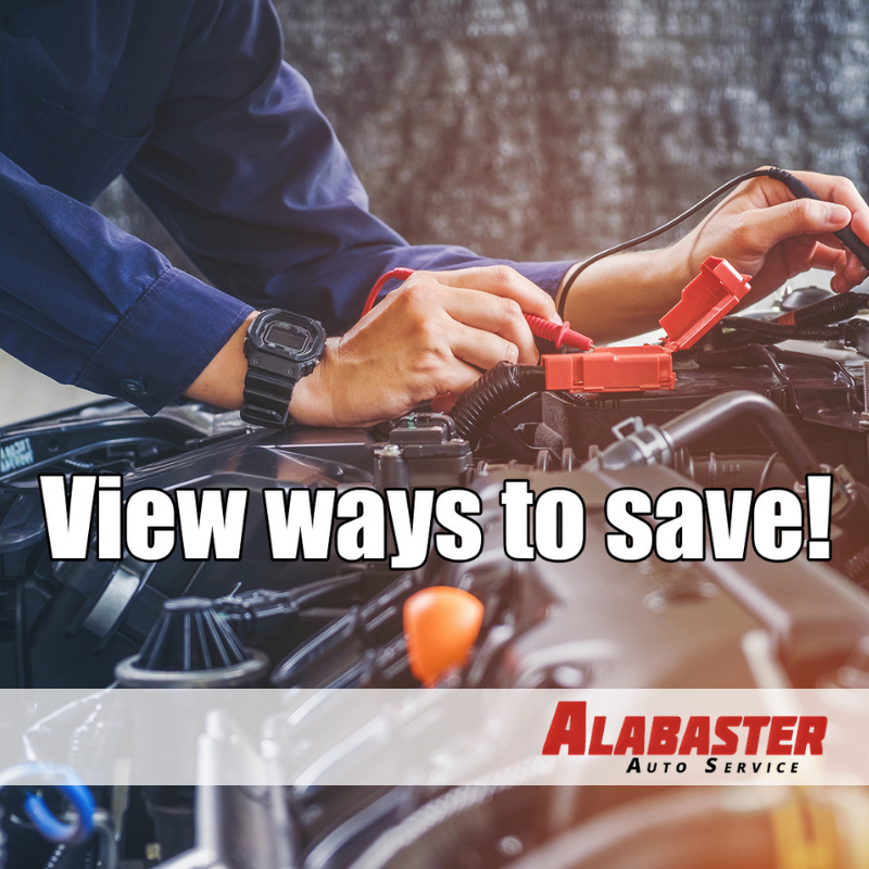 AlabasterAuto's tweet image. Click to check out all of the ways you can save on your next service with Alabaster Auto Service! bit.ly/2DrFmGc