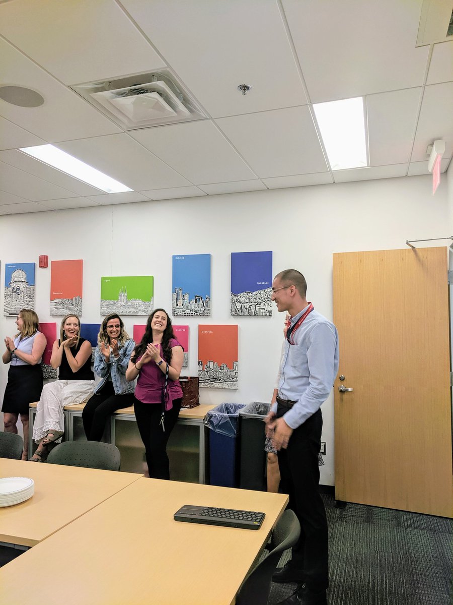 IMIUofT's tweet photo. In other IMI news, we also surprised our good friend Harry from @UTM Financial & Budget Services to express our gratitude for the ten weeks he covered a staff parental leave - thanks for everything, Harry! ๐๐ #uoft @workingatuoft @UofT https://t.co/4lajPp6O7G