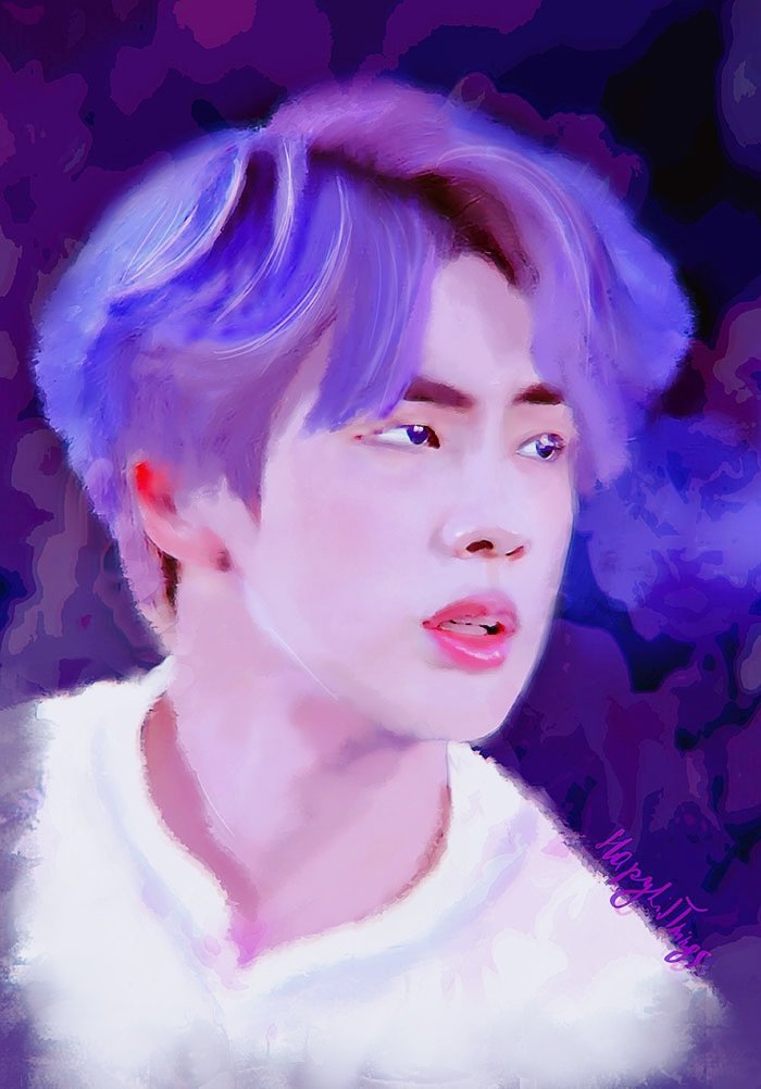 HapyLilThings's tweet photo. Jin purple u 💜 @BTS_twt #BTSJIN #ipurpleyou #KimSeokJin https://t.co/BmdgWWlDA9