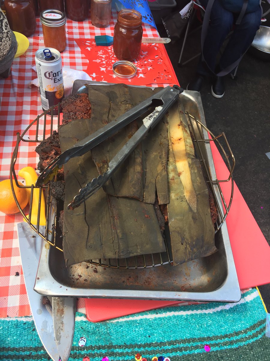 RennieCom's tweet photo. Ribs out of the smoker and ready to remove corn husks and slather with sauce. Stay tuned. #canlearn #calgarystampede #cowboys https://t.co/wNZjK7hwX0