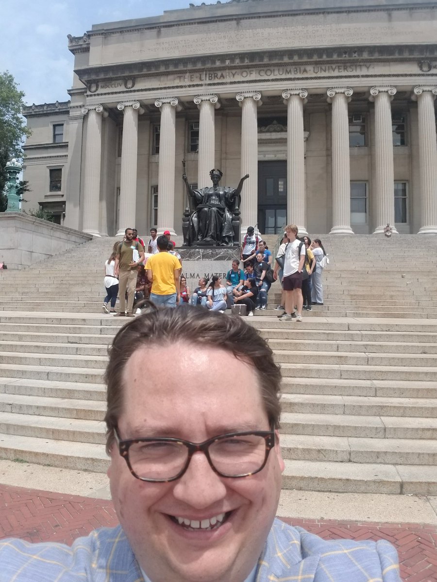 KyleKCourtney's tweet photo. But, before going to #aall19 @aallnet, I am stopping for a visit w/ Dr. Peter Venkman at @columbialib @Columbia (Who ya gonna call? #CopyrightFirstResponders!) https://t.co/czdGfF180B
