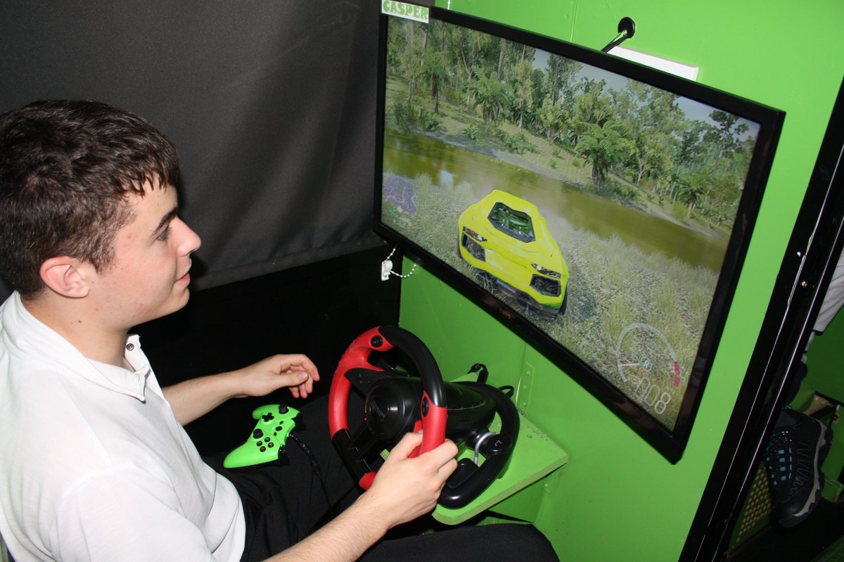 NCEA_Castle's tweet photo. Our secondary pupils had a blast on the #BattleBus – a double decker bus kitted out with gaming consoles. Thank you Phil – a really unique experience and we had amazing feedback from our young people and they are all ready asking for you to come back next year #ActivityDays2019 https://t.co/zsOvGOeSUY