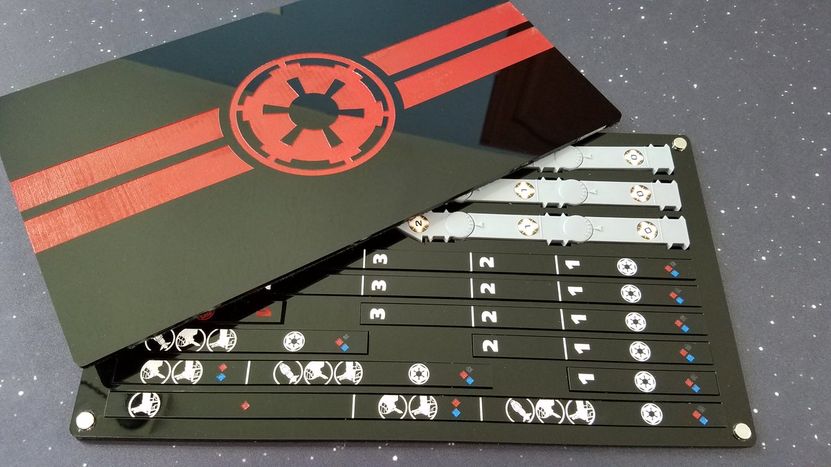 TheAdmiralTater's tweet photo. New #Aramda product drop coming tomorrow. #StarWarsArmada Acrylic Deployment zone markers with some faction personalization. Stay tuned for some pics later. Also, enter the July giveaway for a ruler set and damage deck holder! Follow, like and comment! https://t.co/KI5IYVyqr3 https://t.co/6mlc3TdP0T