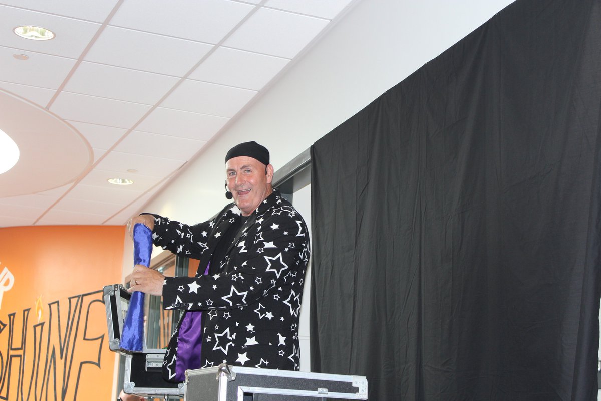 NCEA_Castle's tweet photo. A huge thank you to the hilarious @tj_24601 for a fabulous show, it was a perfect way to end our first day! Tony created a real buzz with his comedy magic show and had everyone hooked from start to finish and there was non-stop laughter from the whole audience #ActivityDays2019 https://t.co/wJxWo5Sd9Z