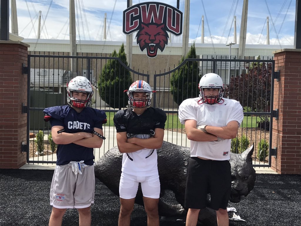 Big Nine football players represented on Team East from Eisenhower High School - <a href="/WYocom/">William Yocom</a> <a href="/Drewreyes27/">Drew Reyes</a> <a href="/TheWarden___/">Chance Ward</a>