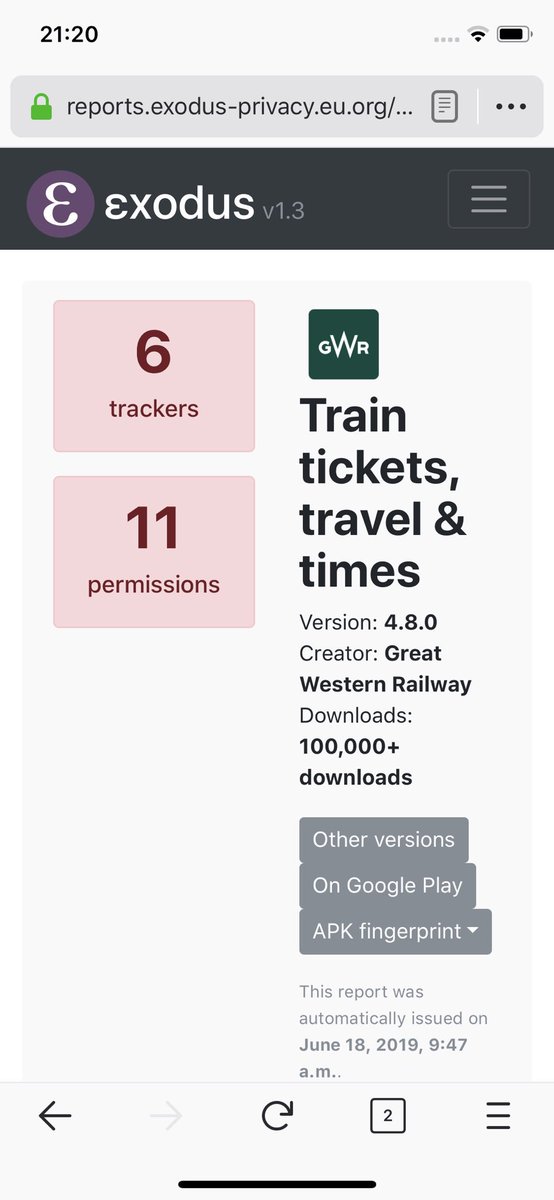 PrivacyMatters's tweet photo. Dear @GWRHelp I’d love to switch to paperless travel. But sadly, your ‘smart’ approach erodes my privacy. It has a number of trackers embedded that will eat away at my privacy like a #DataVampire https://t.co/XIZGejyPFU