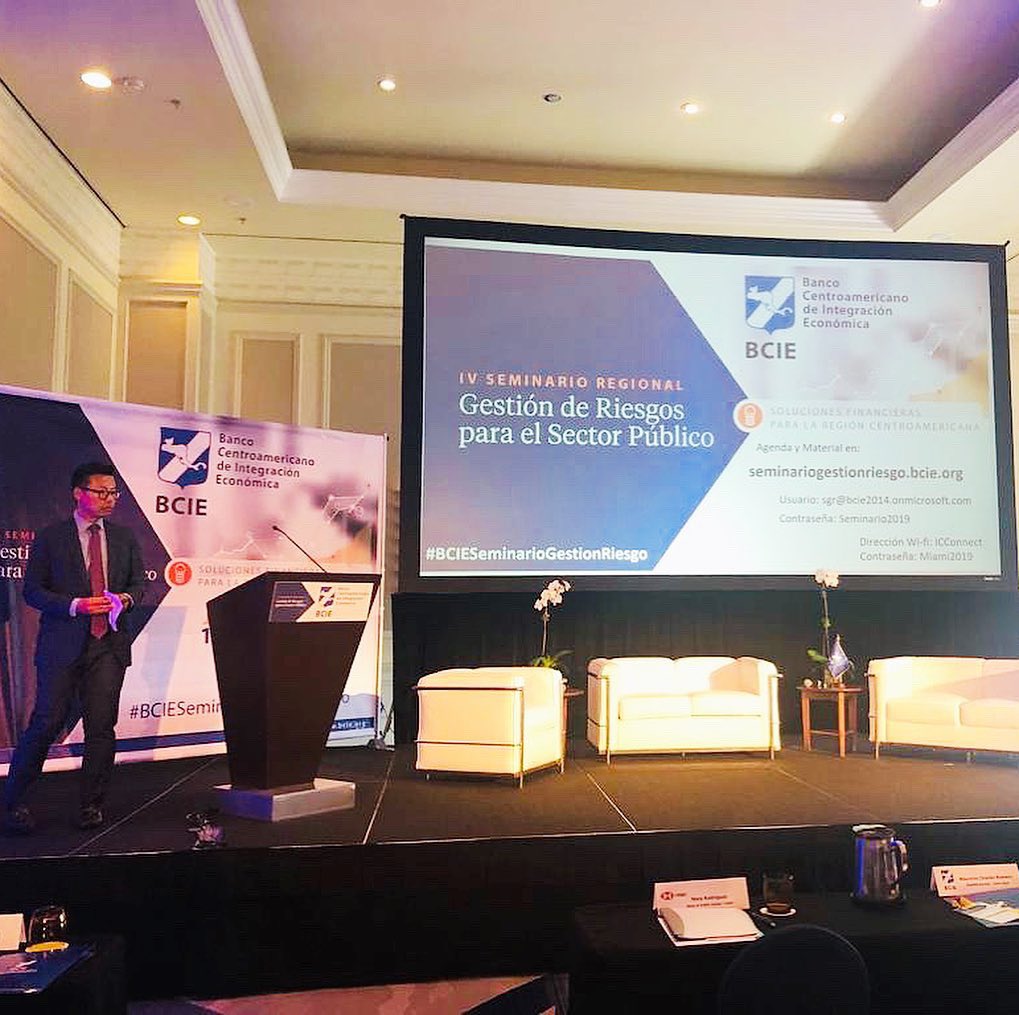 BCWMiami's tweet photo. BCW team supporting our client, Banco Centroamericano de Integracion Economica, at the 4th Annual Regional Seminar on Risk Prevention for the Public Sector. Interesting stats shared on global economies. #BCWGlobal #BCWMiami #MovingPeople #AgencyLife https://t.co/u3Lu3v1G0k