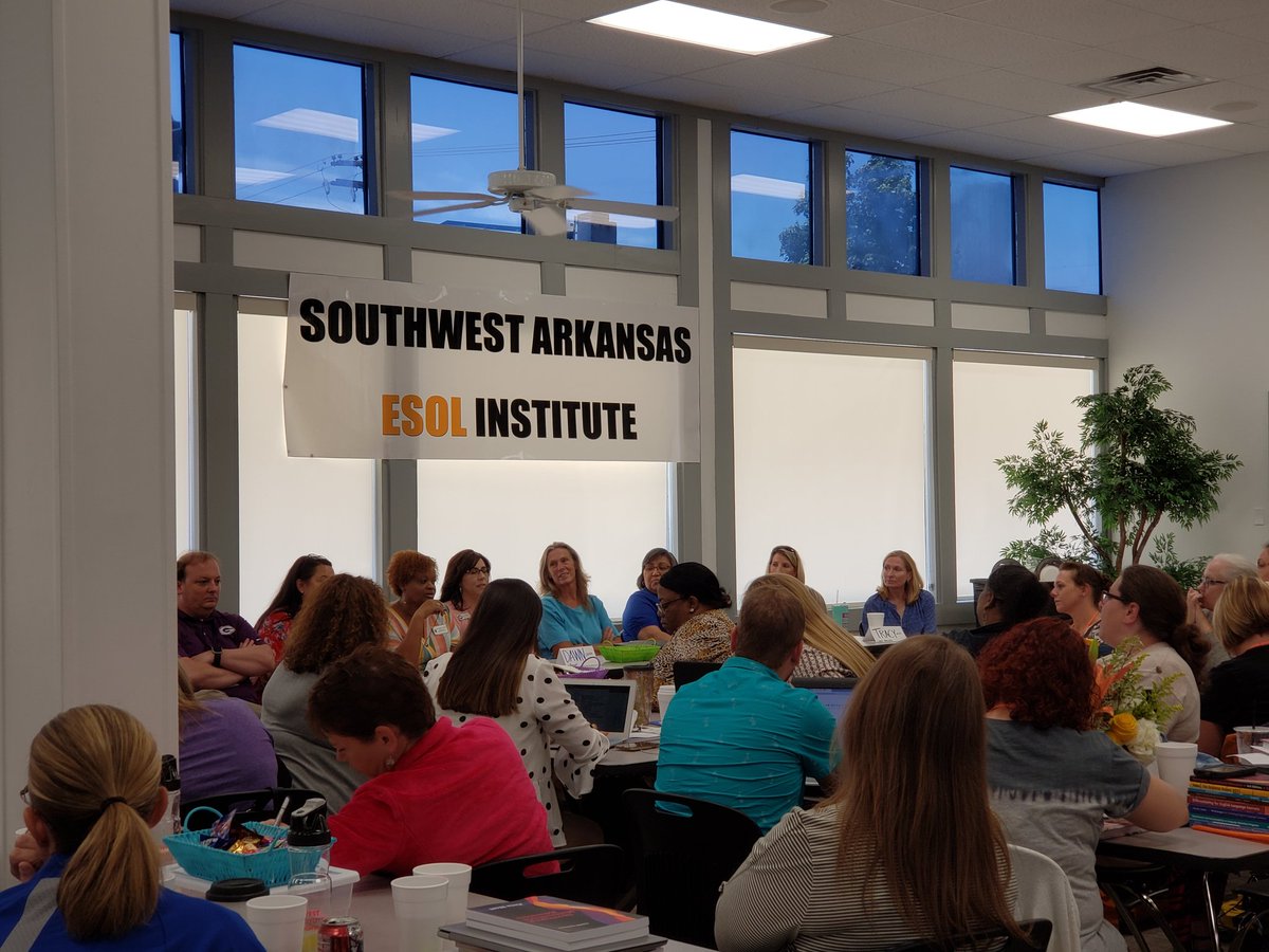 KristynRichard6's tweet photo. @karen_henery representing @lrsd at today's ESOL Panel. #DECSUMMER2019 #SouthwestESOLInstitute https://t.co/sN8uQl0X9P