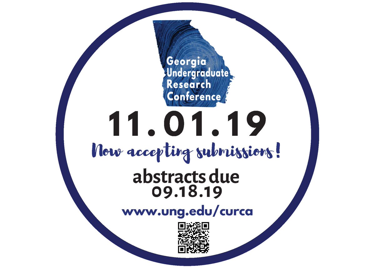 GeorgiaURC's tweet photo. GURC Submissions open! #undergradresearchrocks #GURC2019 #GURC https://t.co/J9P5R54jxo