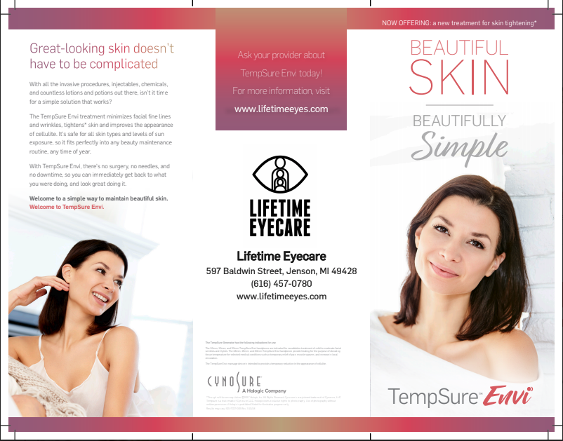 LifetimeiCare's tweet photo. Does it bother you when you look in the mirror and see fine lines and wrinkles or sagging skin? Lifetime Eyecare offers an innovative treatment called TempSure™ to help you turn back the clock -- with no surgery or downtime. Call 616-457-0760 to schedule an appointment. https://t.co/O0x4WdHTWP