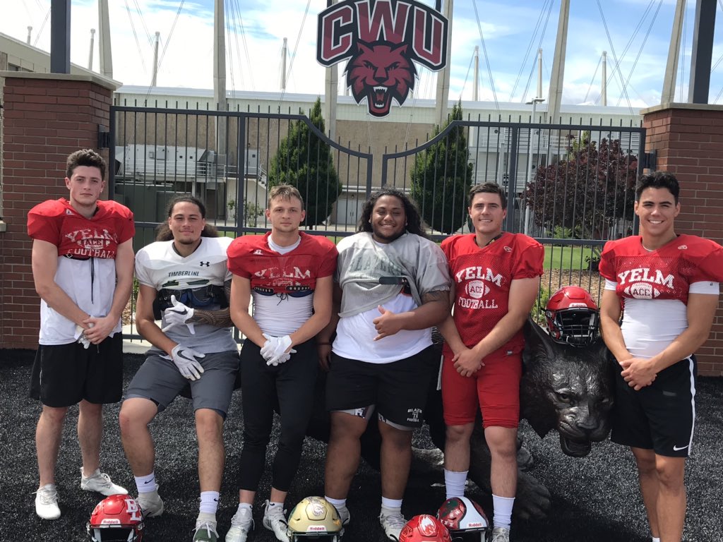 SSC Football players represented on Team East from Timberline and Yelm HS.
