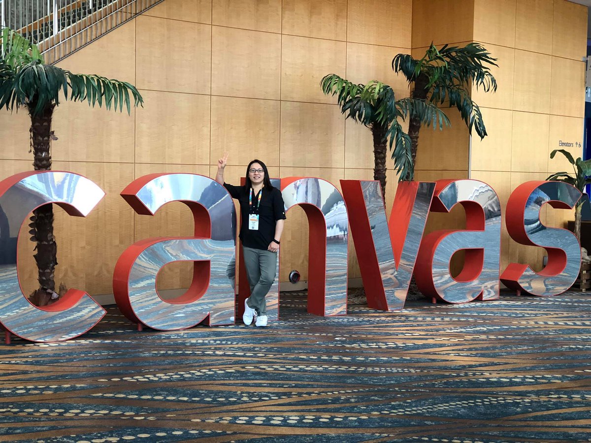 ArtsISIT_UBC's tweet photo. Our very own Angela Lam shared Arts ISIT’s journey to @CanvasLMS at #InstructureCon2019. One thing is certain: keep calm and Canvas on. https://t.co/7oEw4KgMuG