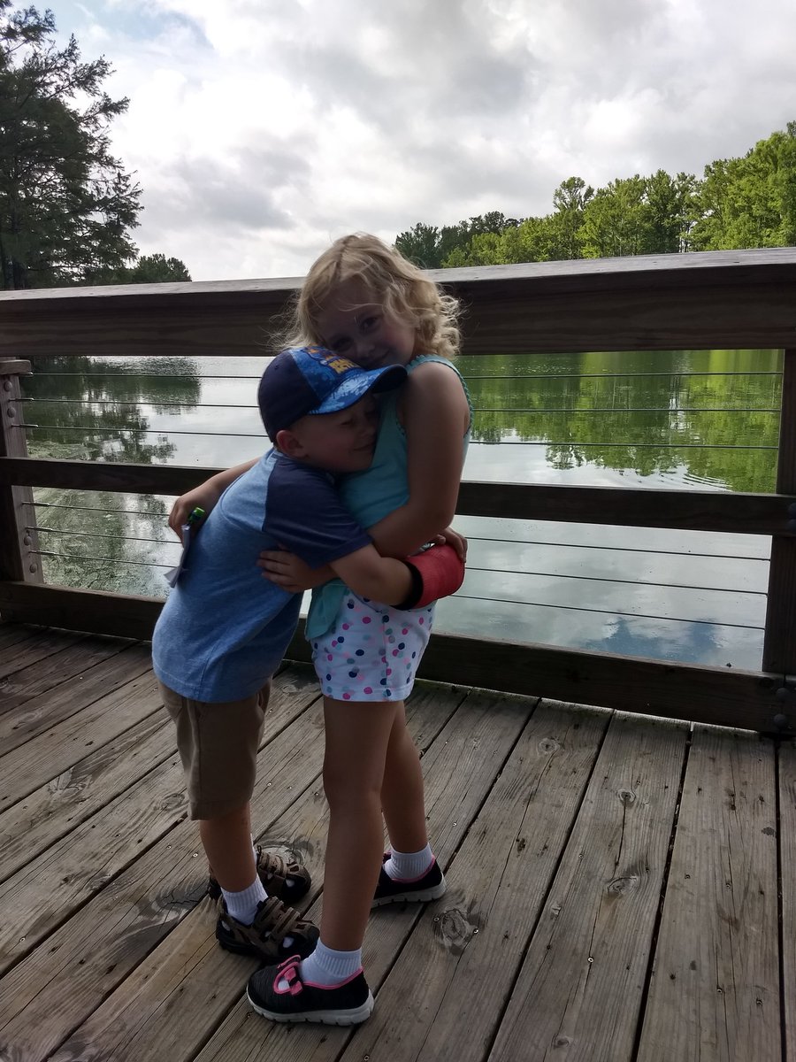 ahowell722's tweet photo. They love each other. 

#greenfieldlake #Wilmington https://t.co/PlzxxJLCpl