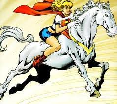 NerdFacts1's tweet photo. Supergirl has a super horse named Comet. -D https://t.co/VrwJ3PC5ms