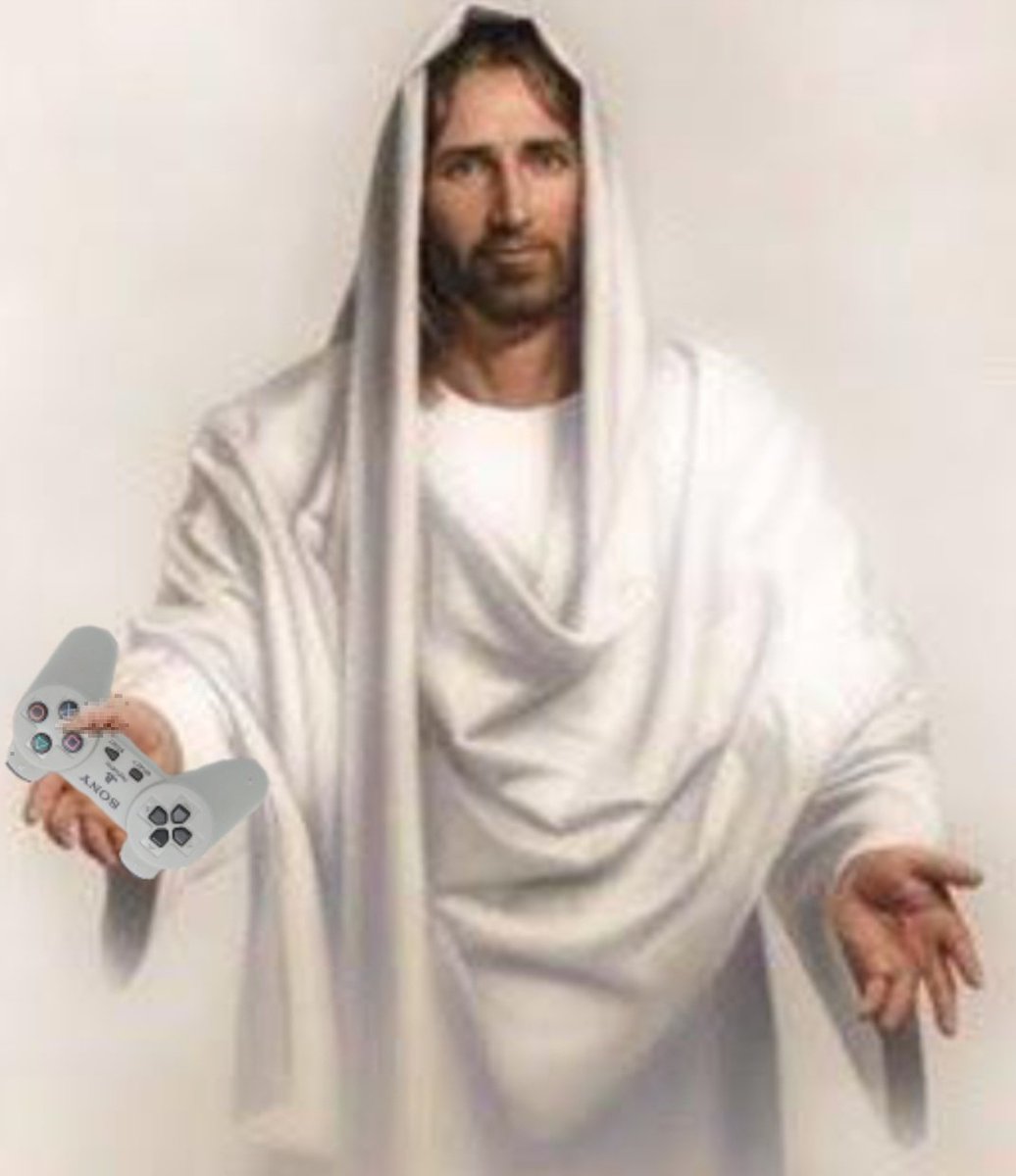 WTFamicom's tweet image. Jesus has spoken. #Playstation