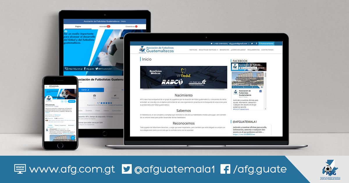 Visita nuestra página web y encuéntranos en nuestras redes sociales, para estar informado de noticias y todas nuestras actividades. #PorUnTrabajoDigno 
▶️ afg.com.gt 
▶️ facebook.com/afg.guate ▶️ x.com/afguatemala1