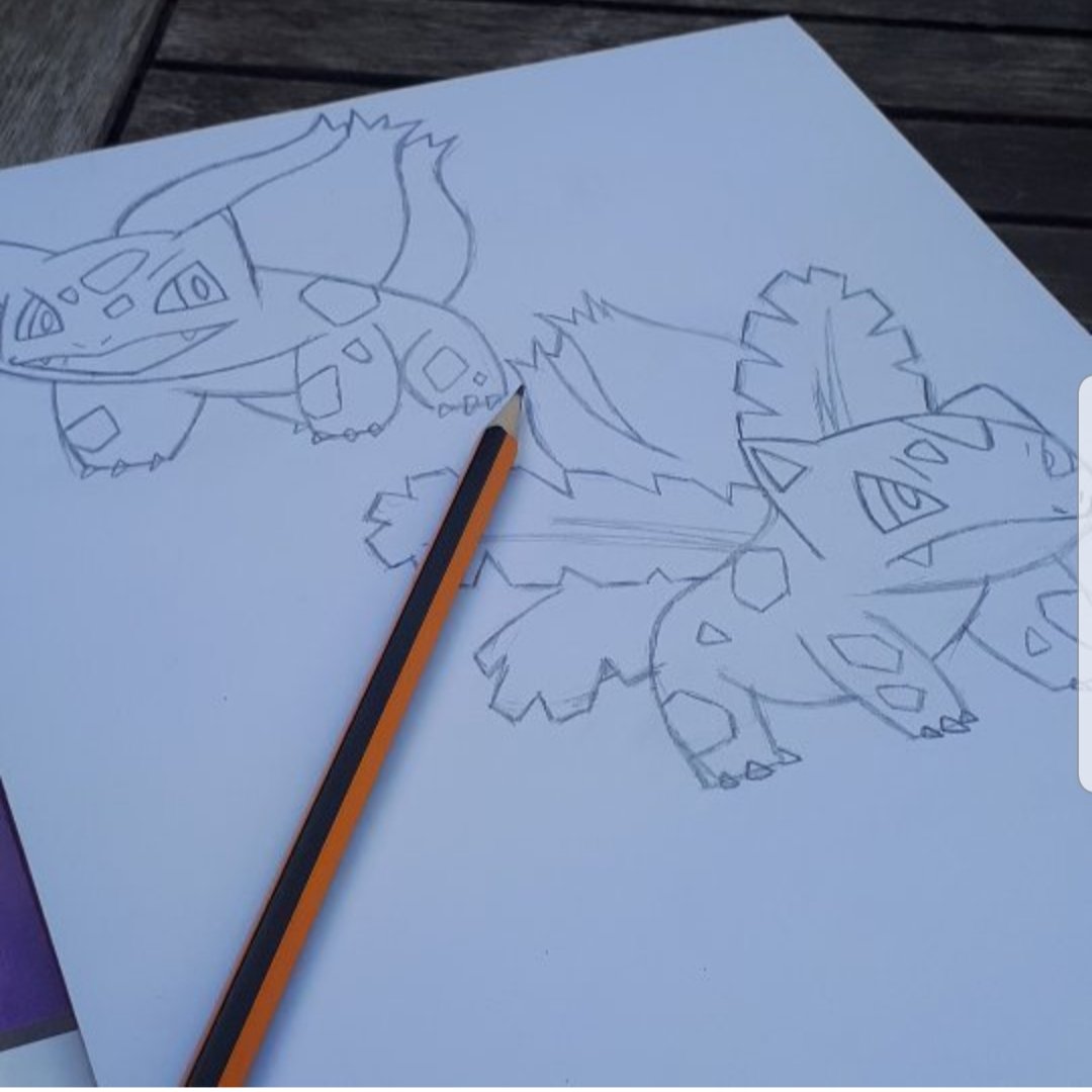 Holly27Stoner's tweet photo. I really need to start drawing again. @BulbaGanda #bulbasaur #pokemon #drawing #starterpokemon #bulbasaurevolution #ivysaur https://t.co/O4Uh71Vo5b