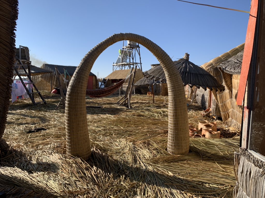 ShannonSeigle's tweet photo. What a whirlwind! We are now in Puno, Peru staying on Lake Titicaca in the Uros Samarana Uta Lodge. Tomorrow we learn about how the islands are made and how they maintain biodiversity and low carbon footprints. See the solar panels? π΅πͺβ₯οΈ #FFTFellow #stemcrewdoesperu @STEMcha https://t.co/bNegbAEgf4