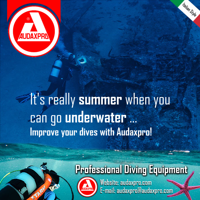 AUDAXPRO's tweet photo. It's really summer when you can go underwater ...
Improve your dives with Audaxpro!

#audaxpro #subacquea #immersion #scuba #diving #divinglife #dive #diver #underwater #divedeep #scubadiver #divessi #watersport #tech #techdiver #bcd 
📌🌊🐠🐟

Link: https://t.co/c4TQZufLHw https://t.co/FDrRk2ZKdB