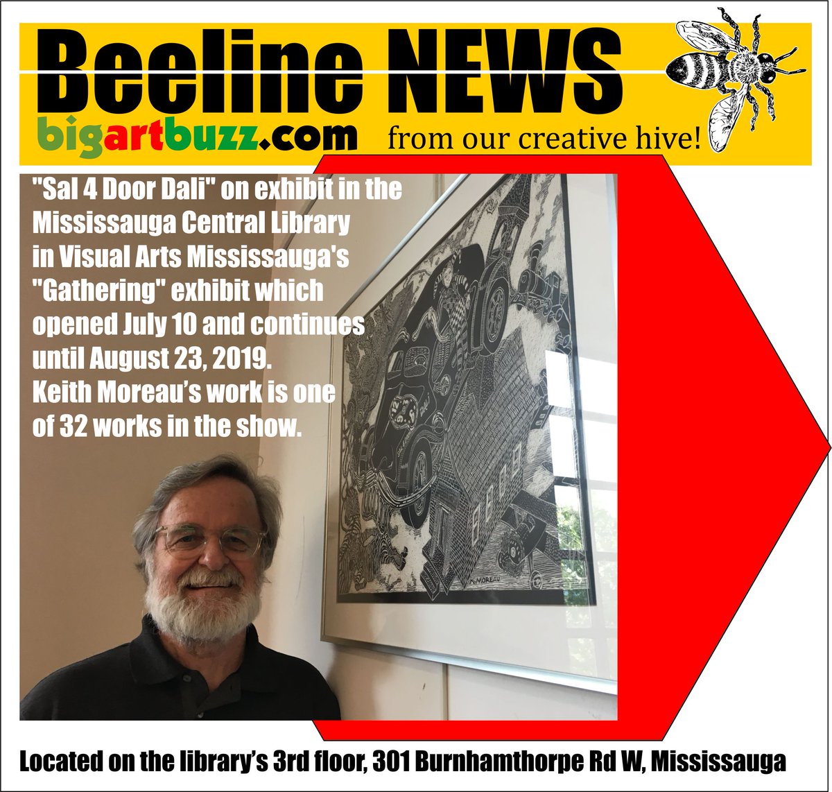 bigartbuzz's tweet photo. Prizes were awarded at the opening. At the end of the show they will award a People's Choice prize. You're invited to vote for your favourite piece. There are 32 works to choose from. @VisualArtsMiss @mississaugalib  #artshow #artworks https://t.co/ASEU4dBeo6