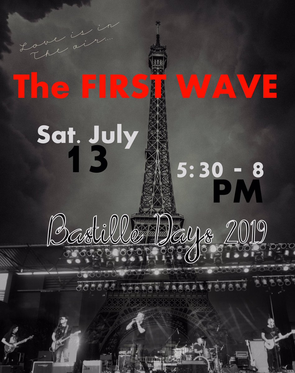 <a href="/TheFirstWave1/">TheFirstWave</a> Ready to storm the Bastille with a blast of #80s #alternative tunes cranked up to 11! <a href="/EastTown/">East Town Assoc.</a>