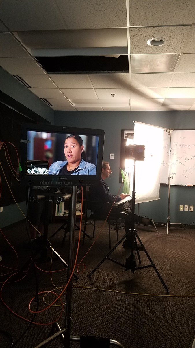LeaKarnath's tweet photo. Powerful stories today at the last filming day of the new SOS videos. #MentalHealthMatters @thisismindwise https://t.co/pR7kHc2RDk