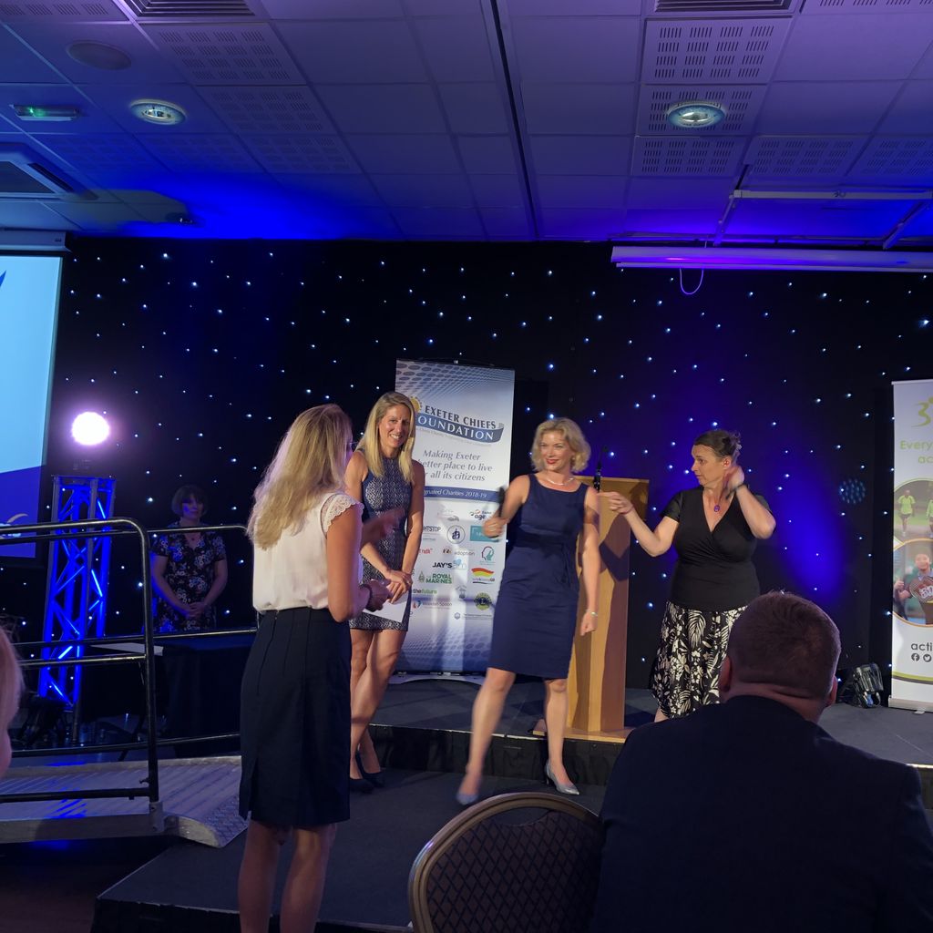 And the winner of Contribution to Inclusive Sport is Deaf Get Active and Volunteer 👏
#dsa2019 Congratulations!
 <a href="/DeafGetActive/">Deaf Get Active</a> 
<a href="/Exe_Foundation/">Exeter Chiefs Foundation</a> <a href="/ExeterCollege/">Exeter College</a> <a href="/activedevon/">Active Devon</a>