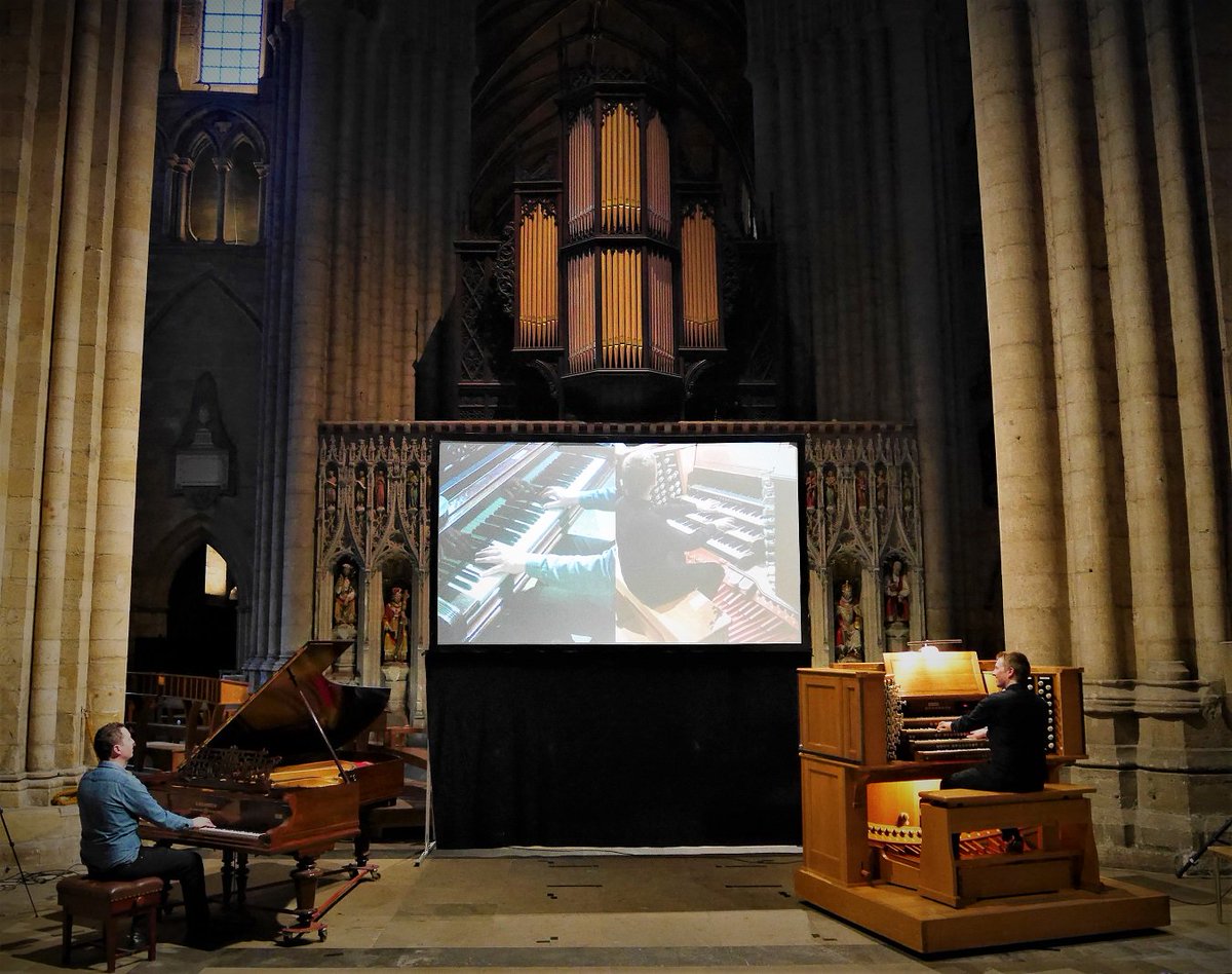 ScottBrosDuo's tweet image. Great rehearsal in the wonderful @riponcathedral for our Organ &amp;amp; Piano Duo + Animation concert tomorrow - Friday 12th July 7.30pm - look forward to seeing you there! @moreRipon @LeedsCofE @moreHarrogate