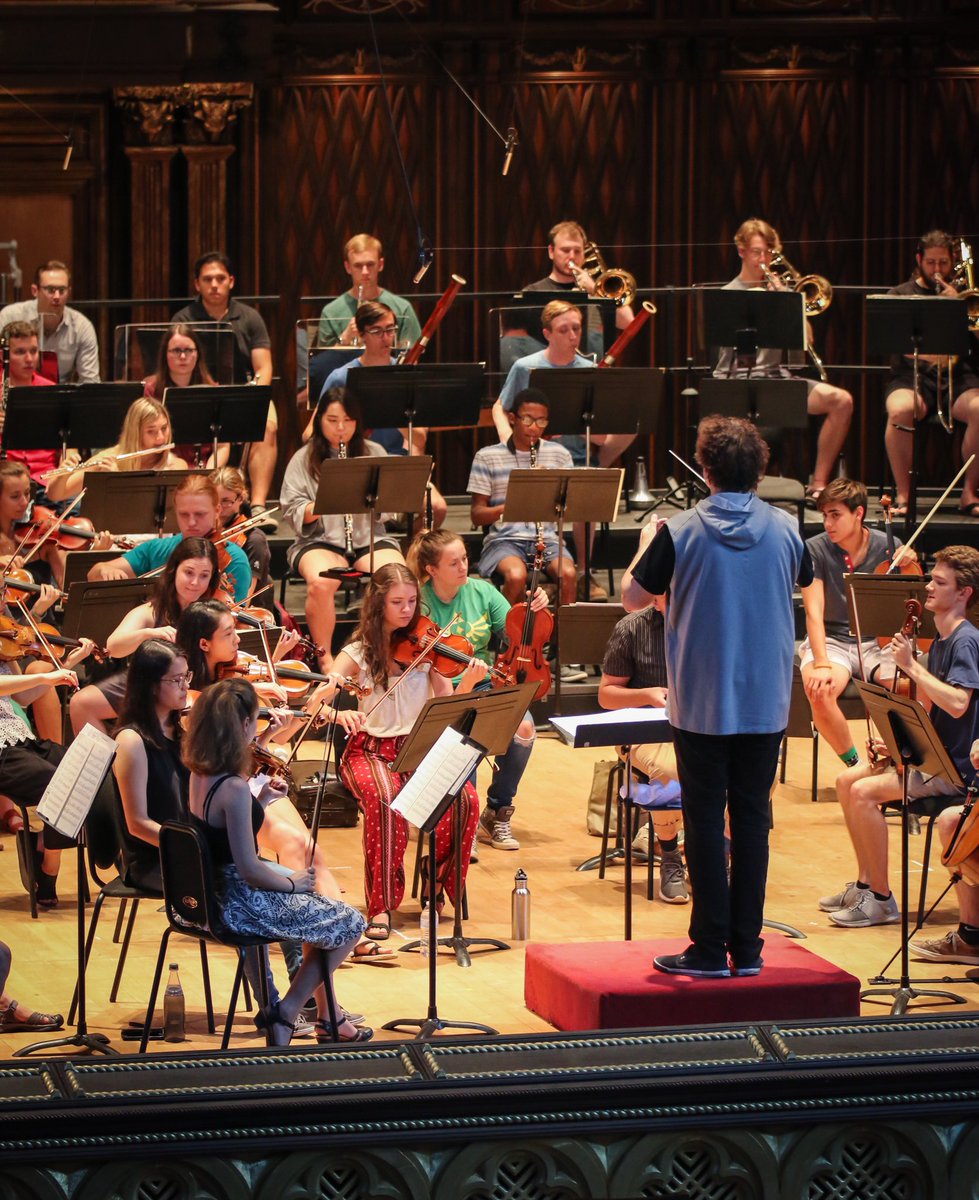 RTFInstitute's tweet photo. The Texas Festival Orchestra rehearses for their final concert this Saturday night at 7:30p (July 13). After six intensive weeks of rehearsals and performances the orchestra takes on an all Berlioz program - Tickets and info at https://t.co/LIYkewEgJO https://t.co/7ATT4gNxNh