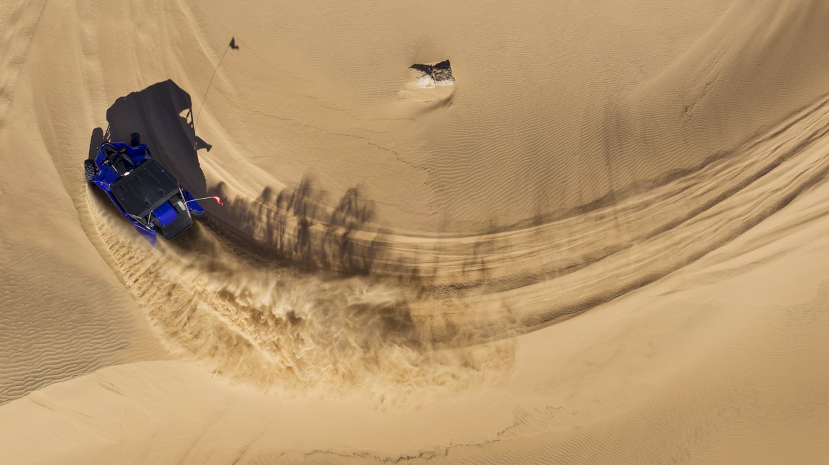 YamahaOutdoors's tweet photo. No matter how you #SliceItUp or #CarveItUp, #dune shredding is just good ol' fashion #fun -- especially in a #YXZ1000R
.
#REALizeYourAdventure #ShiftJustGotReal #ProvenOffRoad #AssembledInUSA #Yamaha #SxS #UTV #YamahaYXZ1000R #YamahaYXZ #YamahaSxS #DuneLife https://t.co/dHPAvSBTfA