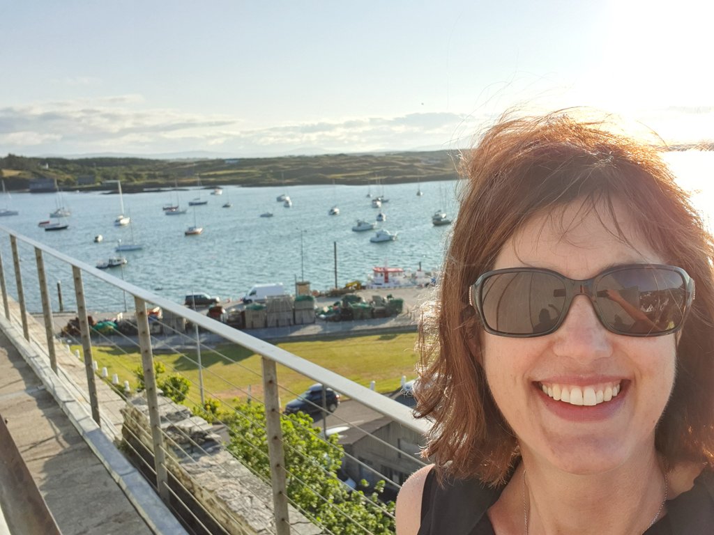 HelenWycherley's tweet photo. Had a glorious evening in Baltimore Castle for the launch of the @atasteofwestcor festival. Delighted to meet and chat with the Australian Ambassador about @Network_Ireland and @CelticRossHotel Thanks for the TimTams π #atasteofwestcork #makingconnections #manyroles π€ https://t.co/UDkCPKmsbI
