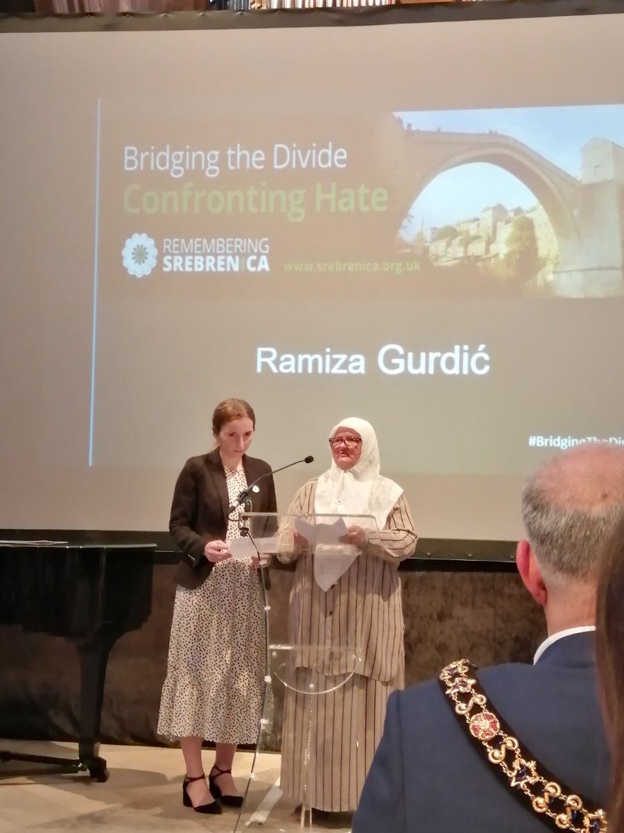 thebmhc's tweet photo. Proud to support Remembering Srebrenica Memorial day. Powerful and emotional stories from survivors. Horrific reminder of how hate of the "other" can lead to genocide. Well done @ElinorMChohan for organising the day. https://t.co/GaLLbXnmmo